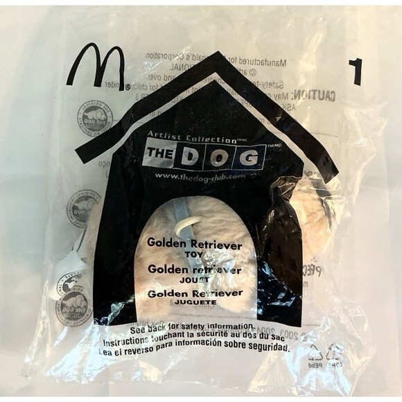 GOLDEN RETRIEVER The Dog Artist Collection Plush Toy #1 NEW 2003 - Picture 2 of 3